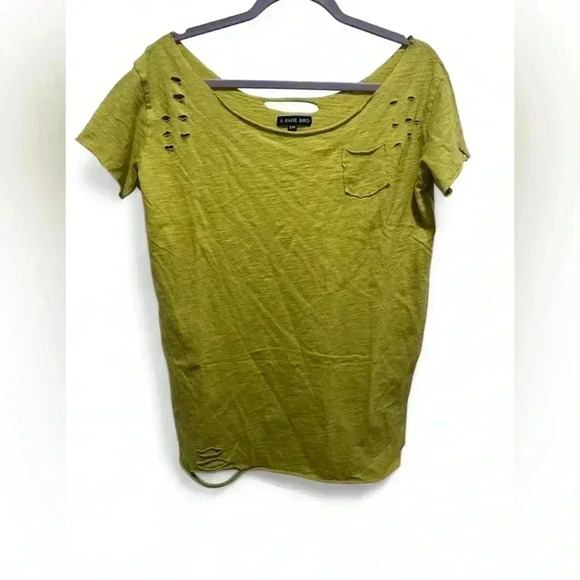 A Rare Bird Rag Tee Size Small/Medium Distressed Boho - Picture 1 of 2